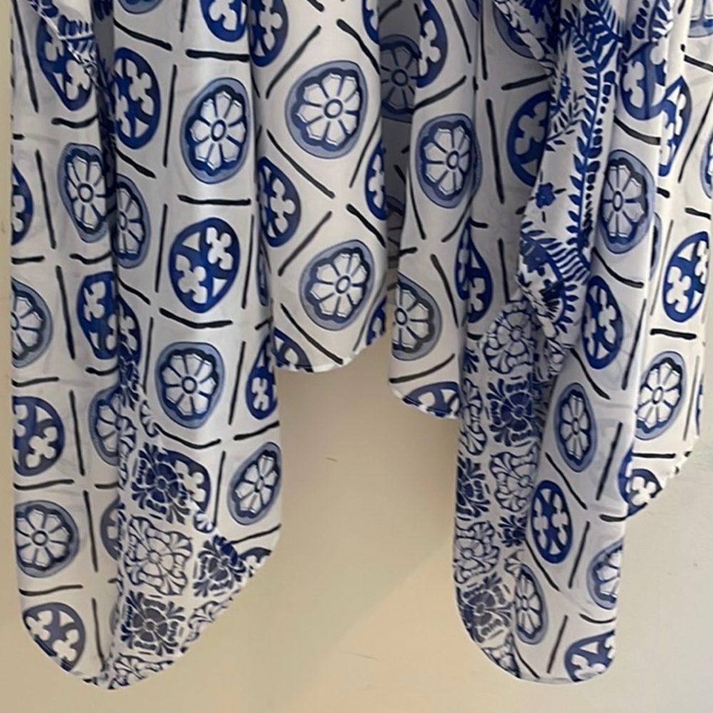 Reiss Blue High Low Sleeveless Dress - Picture 5 of 12